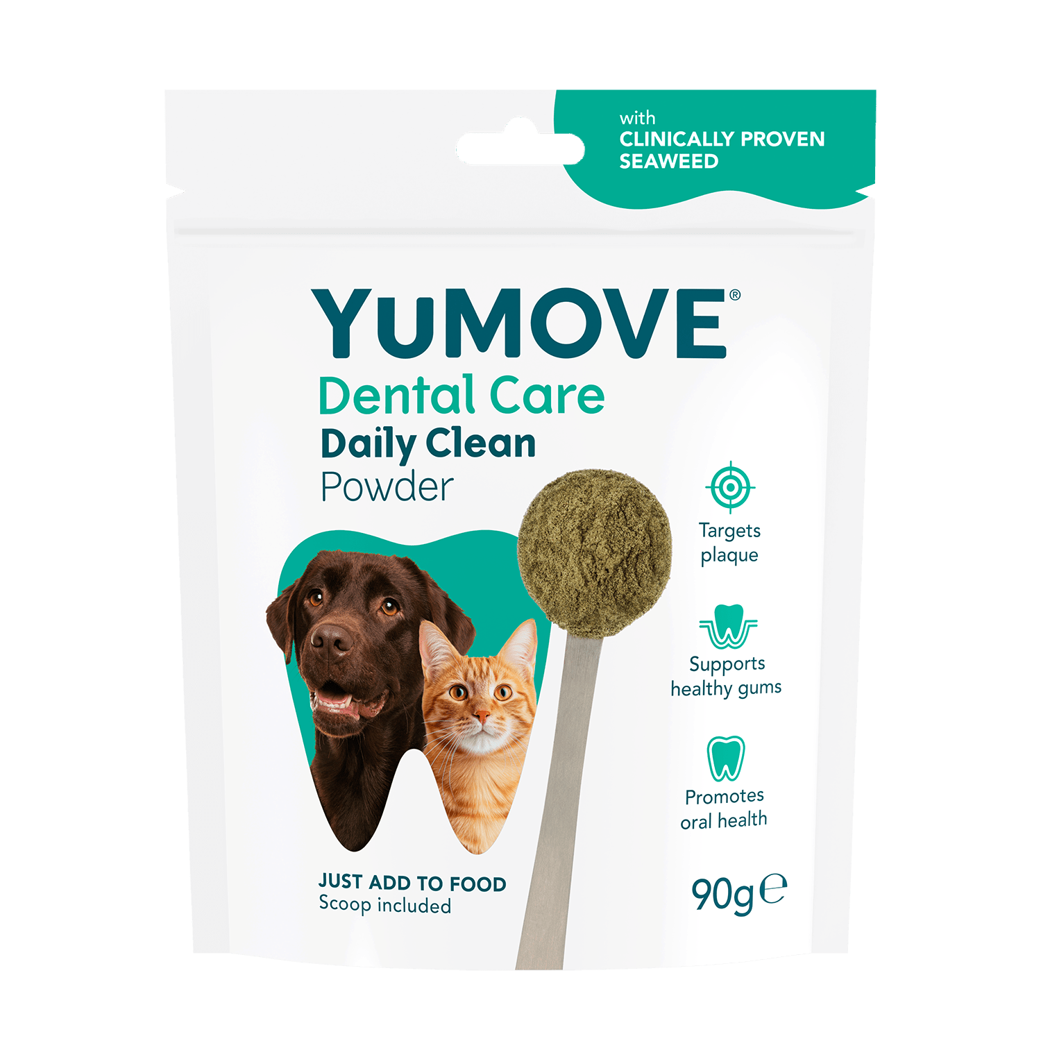 YuMOVE Dental Care Daily Clean Powder Dental Powder 90g Pouch
